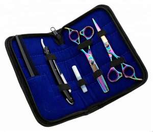 Tijeras de Peluquería Profesionales Premium de Acero Inoxidable 4Cr13, Tijeras de Corte de Pelo para Diestros con 28 Dientes - Product Image 1