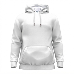 Sudadera con Capucha Unisex de Color Sólido, Corte Regular, Informal, Tejida, de Poliéster/Algodón, Transpirable, Impermeable, con Bolsillos, para Invierno - Product Image 3