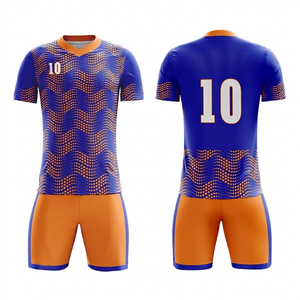 Uniforme de Fútbol Personalizado, Equipación de Fútbol 100% Poliéster, Servicio OEM al por Mayor, Ropa Deportiva de Alta Calidad, Pantalones Cortos - Product Image 1
