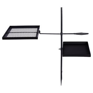 Portable Heavy-Duty Skillet Combo with Swivel Campfire Grill Adjustable Grill Grate Pan for <b>Camping</b> Outdoor Adventures - Product Image 2