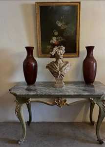 French style Hand Curved entrance <b>Table</b> Antique Design Entrance <b>Table</b> wooden Top Hallway Entryway Living Room Furniture - Product Image 4