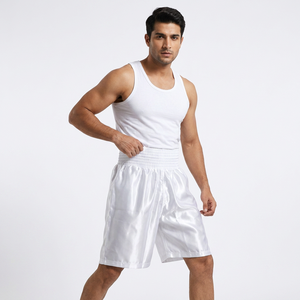 Shorts de Muay Thai y Kick Boxing para Hombre, Diseño Sencillo, Fabricación en Fábrica, Shorts MOW de Cintura Baja con Logotipo Personalizado Impreso, Proveedor para Pedidos al por Mayor - Product Image 2