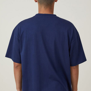 Nueva Llegada: Camiseta Ringer para Hombre, 100% Algodón, 250 GSM, Hombros Caídos, Corte Holgado, Estilo Minimalista Europeo, Personalizable - Product Image 2