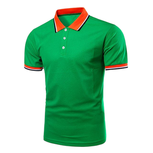 Polo de Manga Corta Amarillo Sólido Unisex, Diseño Minimalista, Cómodo, Transpirable, Ropa Casual Elegante - Product Image 6