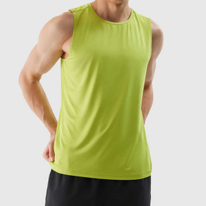 CAROLINA LEATHER INDUSTRY Camiseta sin mangas informal para hombre, de fitness, de algodón/spandex, a cuadros, transpirable, cuello redondo, 180g, tejido con transferencia térmica - Product Image 1