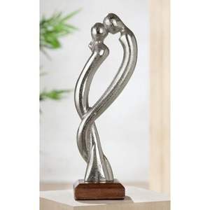 Escultura moderna de aluminio fundido que expresa movimiento fluido, proporciones pensadas y el espíritu de la innovación artística. - Product Image 2