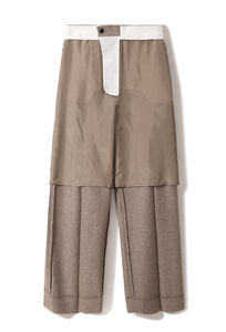 High Waist Wide Leg <b>Pants</b> Solid Color Pleated Front Minimalist Style Full Length Anti-Wrinkle Woven Fabric Autumn Wear - Product Image 4