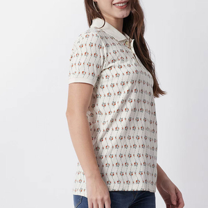 เสื้อโปโลผู้หญิงคุณภาพพรีเมียม ขายดีที่สุด สีตัดกันสวยงาม ผลิตจากวัสดุที่ดีที่สุด ขายส่ง - Product Image 3