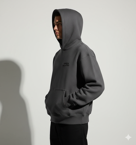 Sweat à capuche zippé pour homme, 100% coton, broderie et impression effet vieilli, sur mesure, de l'usine Ranzia Industry, vente en gros. - Product Image 4