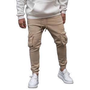 Pantalon Cargo bon marché pour hommes, Design décontracté, Logo personnalisé, couleur unie, vente en gros, qualité orientée vers l'exportation pour hommes - Product Image 5