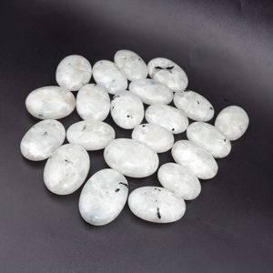 Pierre de Palmier en Pierre de Lune Naturelle, Cristal de Guérison Reiki, Méditation, Feng Shui, Forme Ovale Polie, Décoration de Fête, Cadeau Religieux - Product Image 2