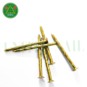 ตะปูเหล็กชุบสีเหลืองขนาด 1-3/8 นิ้ว แบบมีห่วง พร้อมหัวลายตาราง ผลิตในเวียดนาม |   ตะปูสำหรับใช้งานทั่วไป - Product Image 2