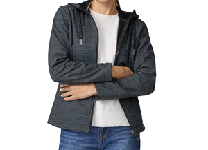 Women's <b>Hooded</b> <b>Soft</b> <b>Shell</b> <b>Jacket</b> Zipper Closure Windproof Polyester Outdoor Wear Regular Fit Autumn Solid Color Wholesale - Product Image 5