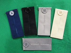 AA0238 Waist Extender Hook |Denim Waist Extender Button for Jeans and Skirt <b>Comfy</b> Metal Buttons Assorted Colors - Product Image 1