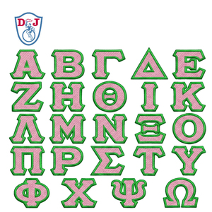 แผ่นปักลายตัวอักษรกรีกขนาดใหญ่แบบรีดติด แผ่นปักลายตัวอักษรกรีกสำหรับกลุ่มพี่น้องและชมรมต่างๆ สำหรับติดเสื้อผ้า - Product Image 4