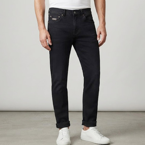 Pantalones Vaqueros de Mezclilla para Hombre, Corte Recto, Lavado Medio, Formales de Invierno, Casuales, Estilo Y2K, Tejido de Peso Medio - Product Image 2