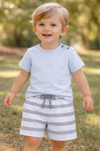 Ensemble haut et bas pour bébé garçon 100% coton biologique, personnalisé, doux, respirant, respectueux de la peau, vêtements pour nourrissons, tenue confortable pour tous les jours - Product Image 4