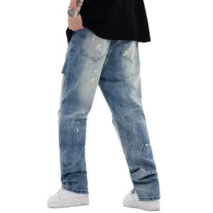 Best Manufacturing Top Quality Whole Sale Price <b>Men's</b> Distressed Trouser Denim Streetwear <b>Jeans</b> for <b>Men's</b> Distressed Trouser - Product Image 4