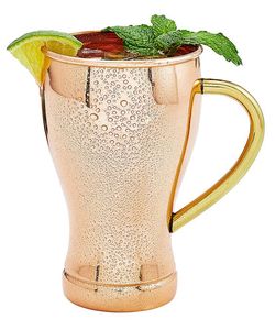 Taza de Vodka de Cobre 100% con Diseño Minimalista y Asa de Latón, Acabado de Alta Calidad, Apta para Contacto con Alimentos, para Uso en Bares y Restaurantes - Product Image 1