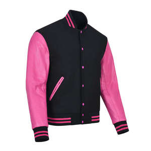 Veste universitaire personnalisable en cuir avec broderie chenille, manches en cuir, toile de haute qualité à séchage rapide, couleur personnalisée, style Letterman - Product Image 5