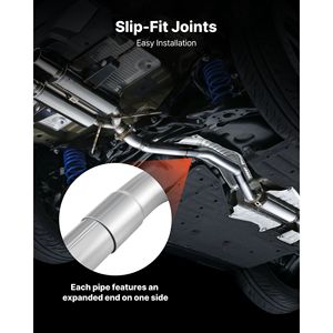 Kit Tubi di Scarico Personalizzabili Fai-da-te da 8 Pezzi, 2.25 Pollici, in Acciaio Dolce, Tubi a U a 90 e 135 Gradi, Spessore 5mm, Galvanizzati al Titanio - Product Image 6