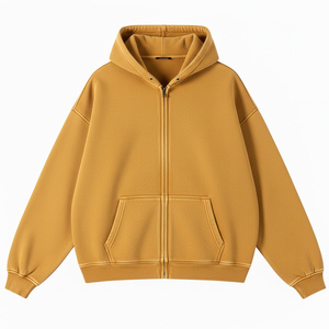 เสื้อฮู้ดดี้ผ้าฟลีซหนานุ่มแบบสั่งทำ OEM ทรงหลวม ไหล่ตก สไตล์สตรีทแวร์ ยูนิเซ็กส์ - Product Image 5