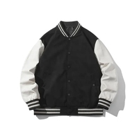 Veste universitaire personnalisée en gros, veste de baseball unisexe de qualité supérieure avec poignets côtelés pour les uniformes d'entreprise et scolaires