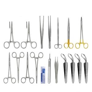 ชุดเครื่องมือผ่าตัดทั่วไปสำหรับสัตว์ 17 ชิ้น ใบมีดผ่าตัดสแตนเลส ทนทานต่อการกัดกร่อน สำหรับใช้ในงานสัตวแพทย์ - Product Image 3