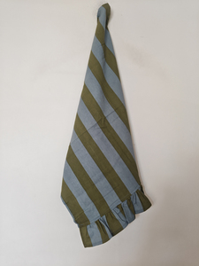 Serviette de cuisine en coton à imprimé floral bleu vert, rectangulaire, tissée, décorative, lavable à la main, Shree Balajee - Product Image 1