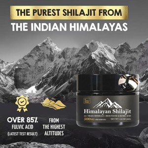 Résine de Shilajit de l'Himalaya séchée au soleil, pure et biologique, pour hommes et femmes, Shilajit naturel avec 87% d'acide fulvique d'Inde - Product Image 6