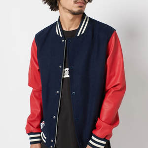 Veste de style athlétique classique pour hommes, logo personnalisé imprimé, veste varsity moderne, mode streetwear pour hommes - Product Image 1