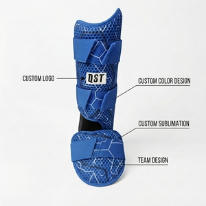 Custom Baseball Leg Guard Adjustable Shin <b>Protector</b> Breathable Mesh Sports Protective Gear OEM Wholesale Supplier Manufacturer - Product Image 5