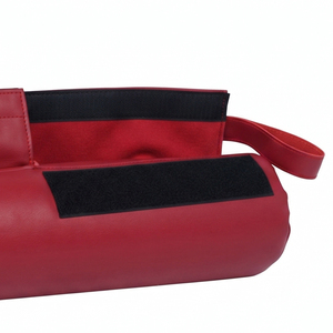 Almohadillas para Pesas de Cuero Rojo Antideslizantes, Protección para Hombros, para Entrenamiento de Sentadillas, Barra de Acero de Aleación de 1.8M y 20KG, Uso Comercial - Product Image 3