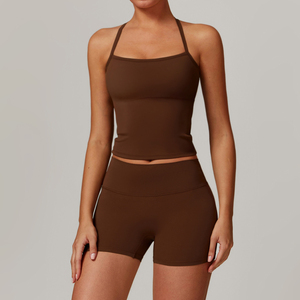 Leggings d'été décontractés pour hommes, gris, à manches courtes, en mélange polyester/coton, couleur unie, respirants, brodés, anti-plis, tricotés - Product Image 1