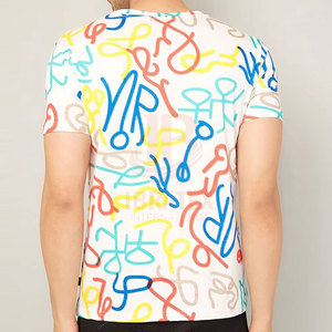 T-shirt en coton 100% pour homme, prix bas, impression par sublimation, logo personnalisé, coupe ample, vente en gros - Product Image 2