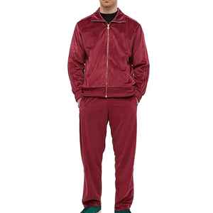 Conjunto Deportivo de Dos Piezas de Terciopelo Suave de Lujo, Ligero, Talla Regular, Cálido, para Invierno, Moda Casual, Fitness - Product Image 1
