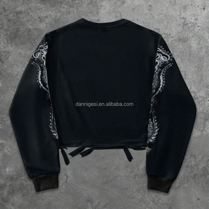 Camiseta de Manga Larga para <span class=keywords><strong>Hombre</strong></span>, de Algodón de Alta Calidad, Diseño Cuadrado, Estampado Gráfico Personalizado, Estilo Desgastado, Talla Grande - Product Image 3