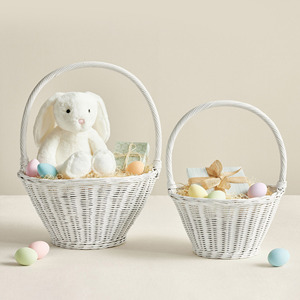 Accessory for egg hunt storage <b>gift</b> container rattan weave handle baskets <b>easter</b> basket set - Product Image 5