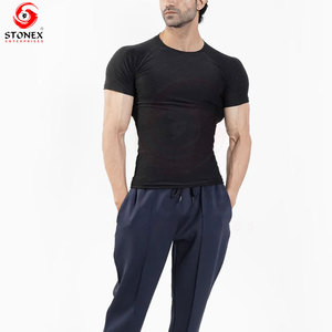 Camiseta Deportiva de Alta Calidad para Hombre, Corte Ajustado, Secado Rápido, Transpirable, Ropa Deportiva, Impresión de Logotipo y Diseño Personalizados - Product Image 5