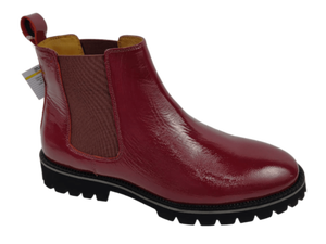 Botas Chukka de Piel Color Borgoña para Hombre, con Cordones, Suela de Goma, Entresuela de EVA, Impermeables, Aumentan la Estatura, para Oficina, Carrera, Todas las Temporadas - Product Image 1