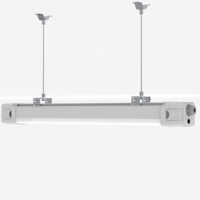 Luminaire LED étanche IP66 IK10 de 4 pieds 36W pour entrepôt, usage commercial et industriel - Couloir/Stationnement, CRI élevé 80 CE
