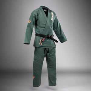 Venume - Fabricación Directa de Fábrica, Kimono de Jiu-Jitsu Brasileño (BJJ) Verde, Hecho a Medida, Material de Algodón para Competición Profesional, Ropa de Artes Marciales - Product Image 6