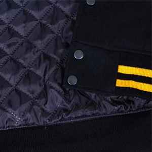 Chaqueta Varsity Personalizada de Alta Calidad para Hombre, con Mangas de Cuero, Estilo Béisbol, Chaqueta Letterman - Product Image 5