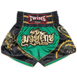 Shorts de Muay Thai MMA Twins Dragon, short de boxe thaïlandaise de qualité supérieure, fabriqué en polyester satiné extensible de haute qualité, léger et respirant - Product Image 5