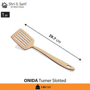 Turner de acero inoxidable Onida con revestimiento de PVD de oro rosa utensilio ranurado - Product Image 3