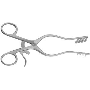 Retractor Quirúrgico Autoajustable 4x4 con Dientes Afilados de 19 cm, Instrumento de Acero Inoxidable para Cirugía General y Procedimientos Ortopédicos - Product Image 3