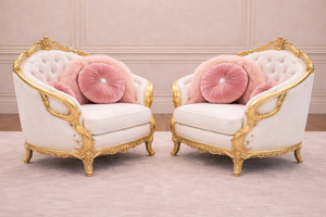 Juego de Sofás Personalizado de Madera de Teca Cuadrado Neoclásico de Inspiración Romana para Sala de Estar, Muebles de Lujo - Product Image 4