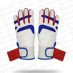 Guantes de Bateo de Béisbol y Sóftbol Profesionales Personalizados a Precio de Fábrica, Cuero Vacuno, Ambidiestros, Puño Largo, Doble Correa, Personalizados - Product Image 5