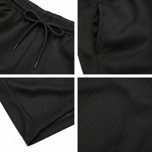 Pantalones Cortos de Malla para Fisicoculturismo para Hombre, Transpirables, Flexibles, con Cordón Ajustable, Cintura Elástica, Bolsillos Laterales, Fabricante Mayorista OEM Personalizado - Product Image 5