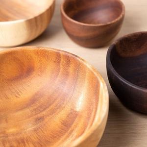 Grand bol en bois d'acacia sculpté à la main, très demandé, bon prix en Inde par F S International - Product Image 4